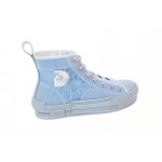 Coco Shoes Dior B23 High Top Daniel Arsham Light Blue 3SH118YUP_H561 - Cocoshoesvip.net