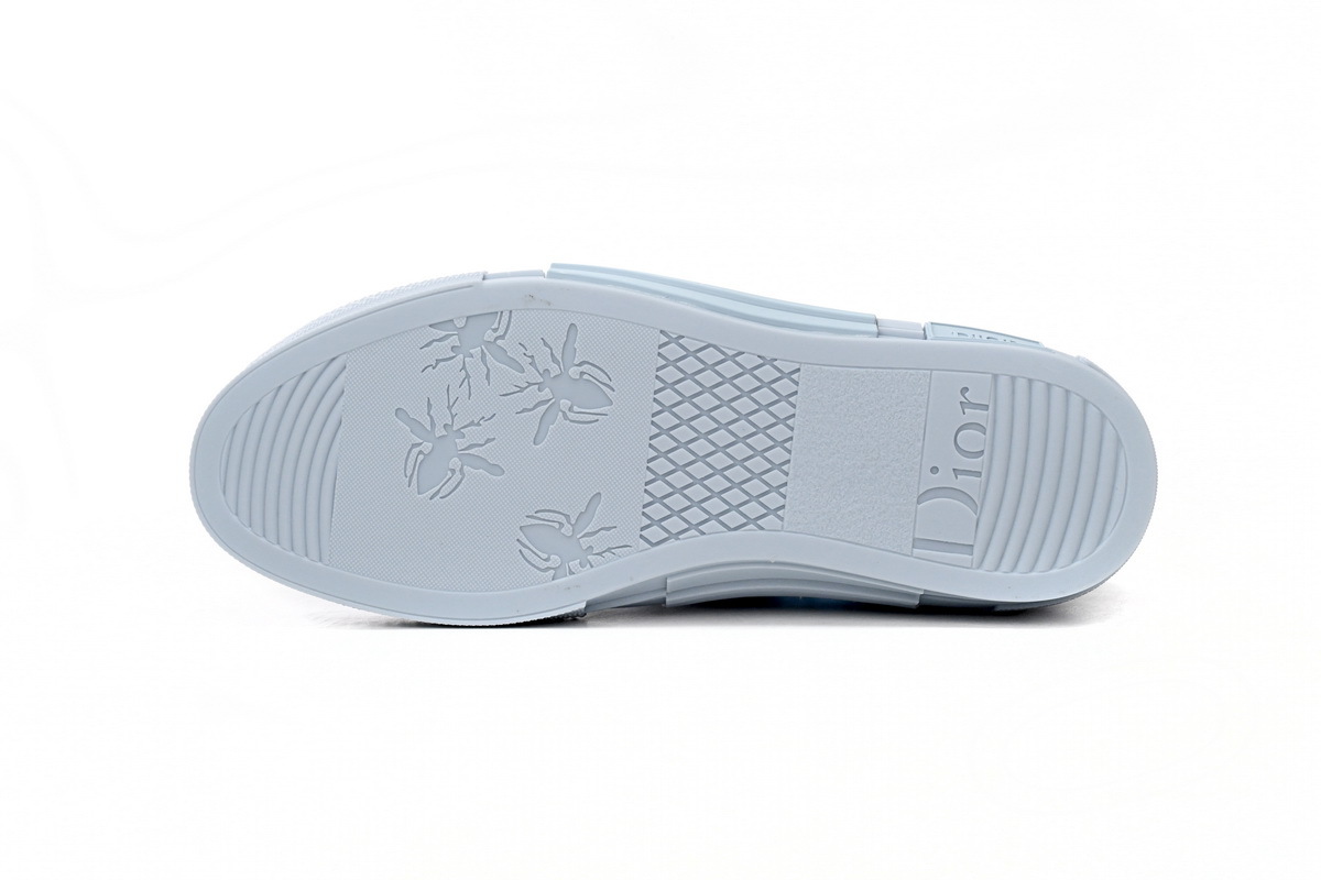 Coco Shoes Dior B23 High Top Daniel Arsham Light Blue 3SH118YUP_H561 - Cocoshoesvip.net