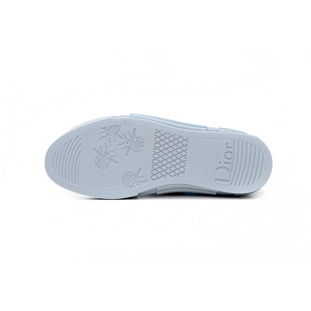 Coco Shoes Dior B23 High Top Daniel Arsham Light Blue 3SH118YUP_H561 - Cocoshoesvip.net