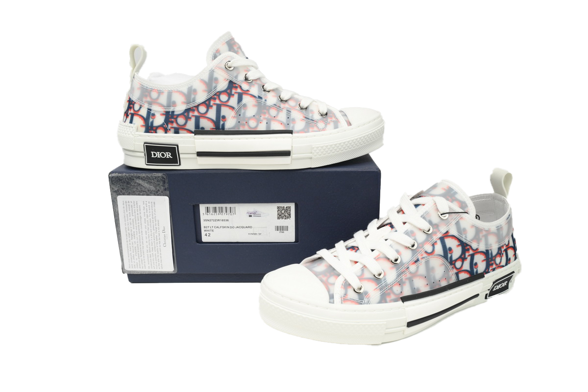 Coco Shoes Dior B23 Low Top Red Blue Oblique 3SN249YTG_H563 - Cocoshoesvip.net