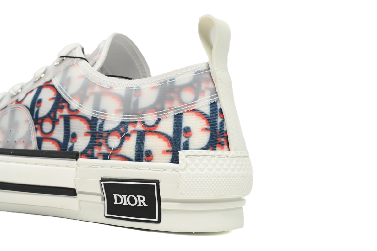 Coco Shoes Dior B23 Low Top Red Blue Oblique 3SN249YTG_H563 - Cocoshoesvip.net