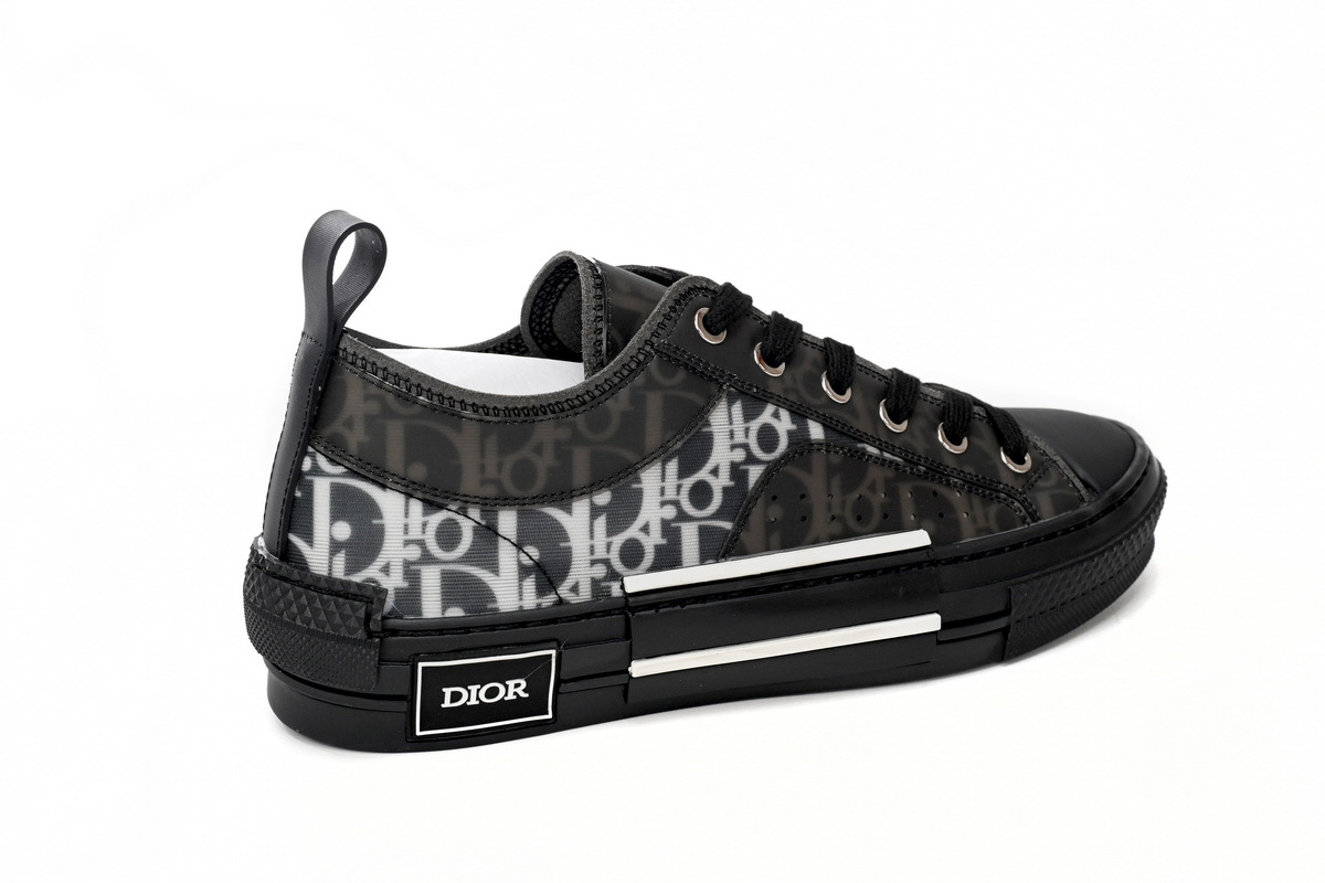 Coco Shoes Dior B23 Low Top Canvas Oblique Black 3SN249YJP_H960 - Cocoshoesvip.net