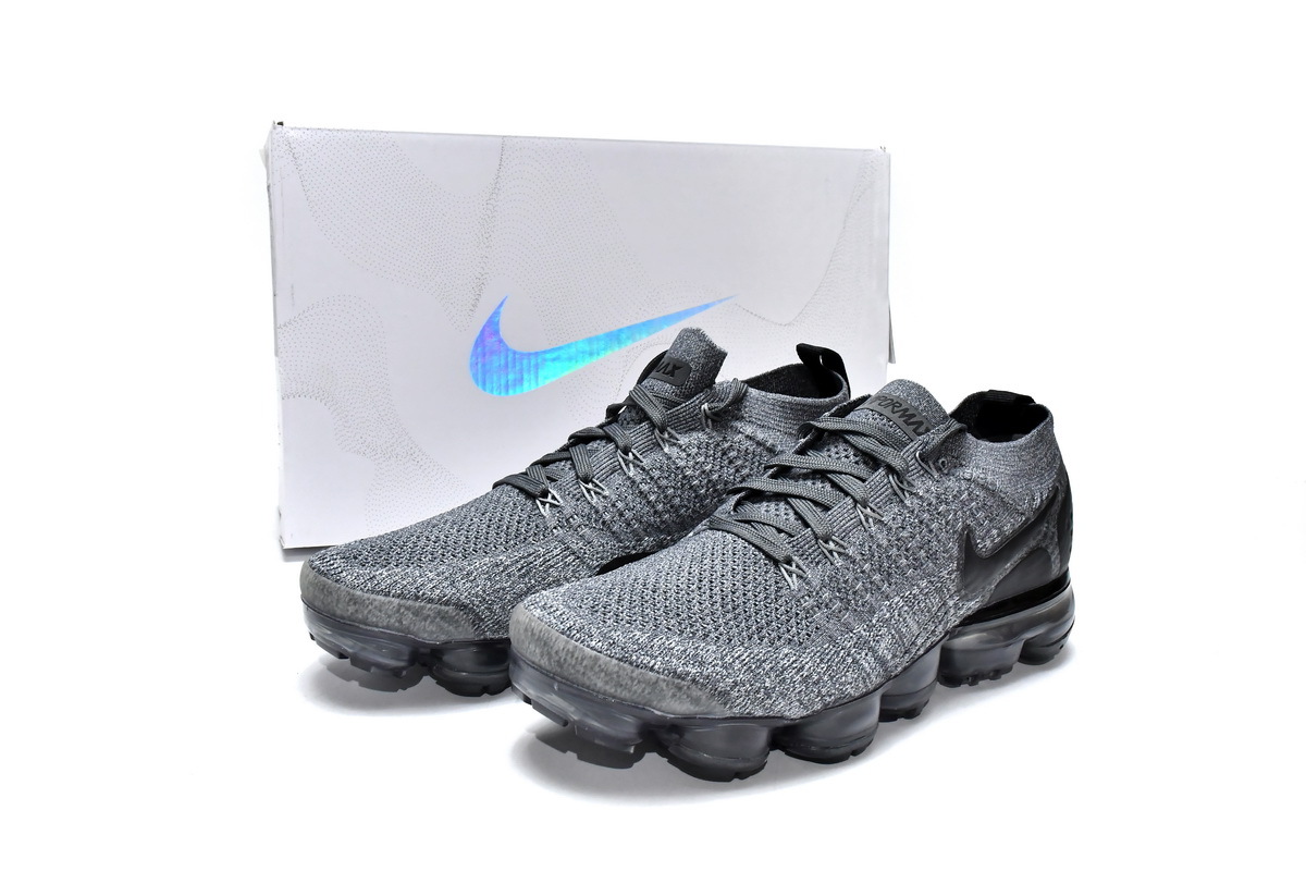 Coco Shoes Nike Air VaporMax Flyknit Black Grey 942842-002 - Cocoshoesvip.net