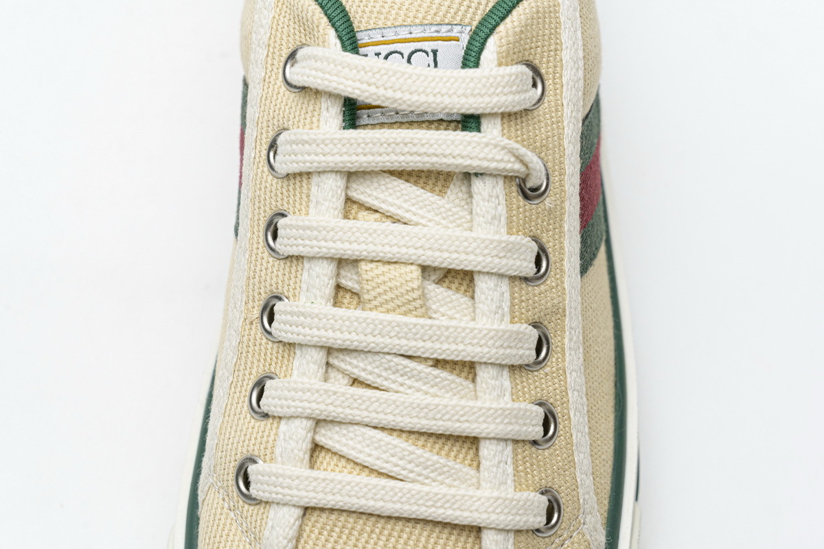 Coco Shoes Gucci Tennis 1977 Butter Cotton 606111 GZO30 9361 - Cocoshoesvip.net