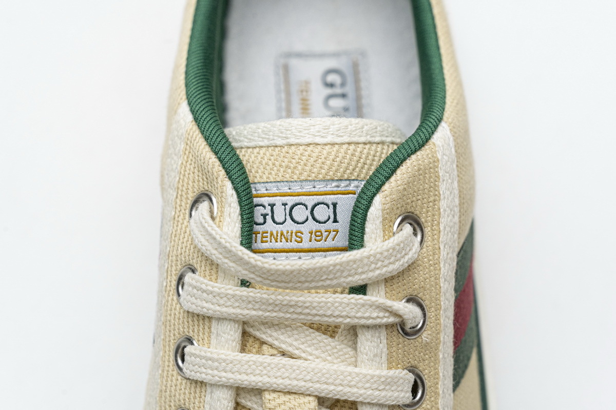 Coco Shoes Gucci Tennis 1977 Butter Cotton 606111 GZO30 9361 - Cocoshoesvip.net