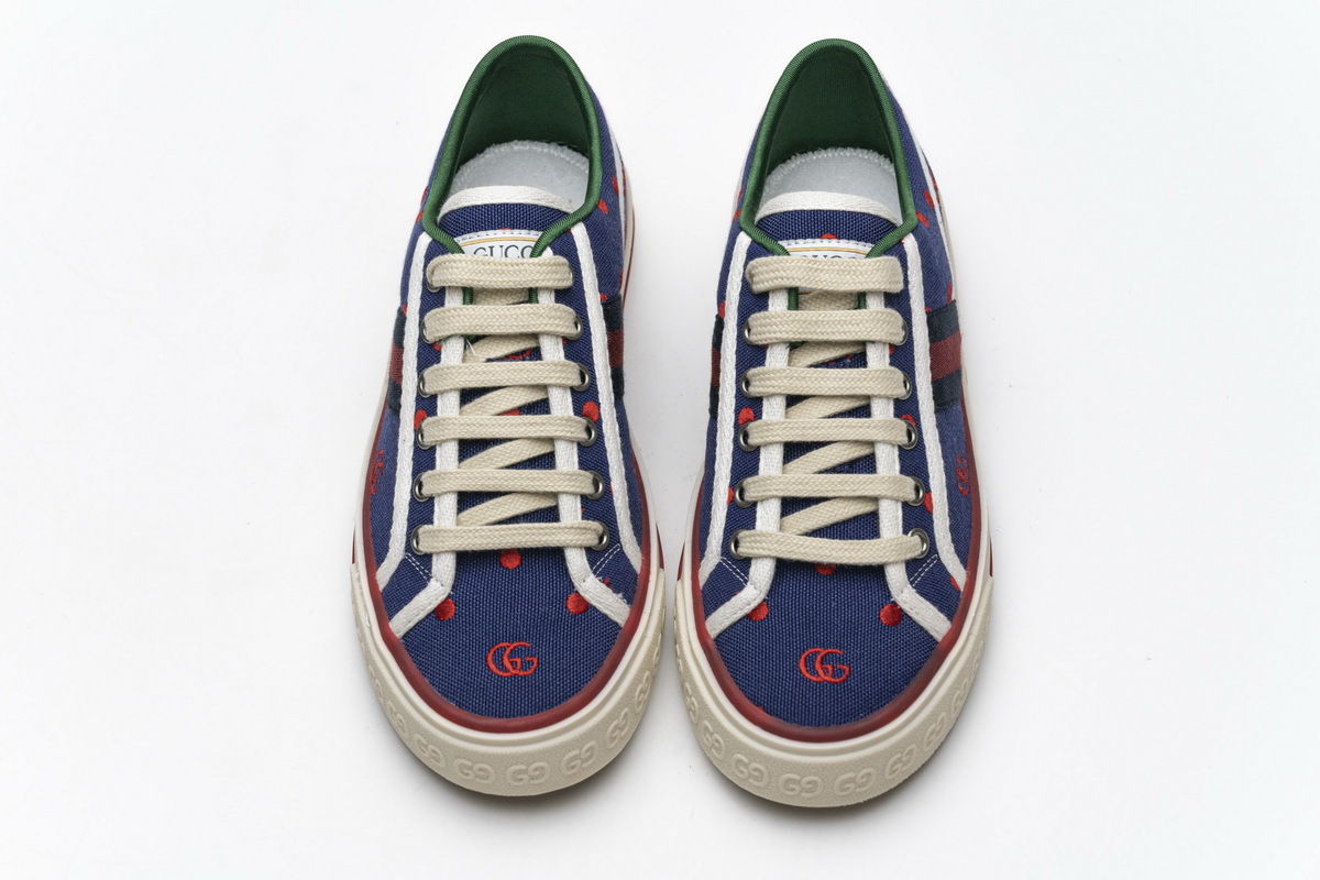Coco Shoes Gucci Women Tennis Dots Sneaker G602129 AY070 9591 - Cocoshoesvip.net