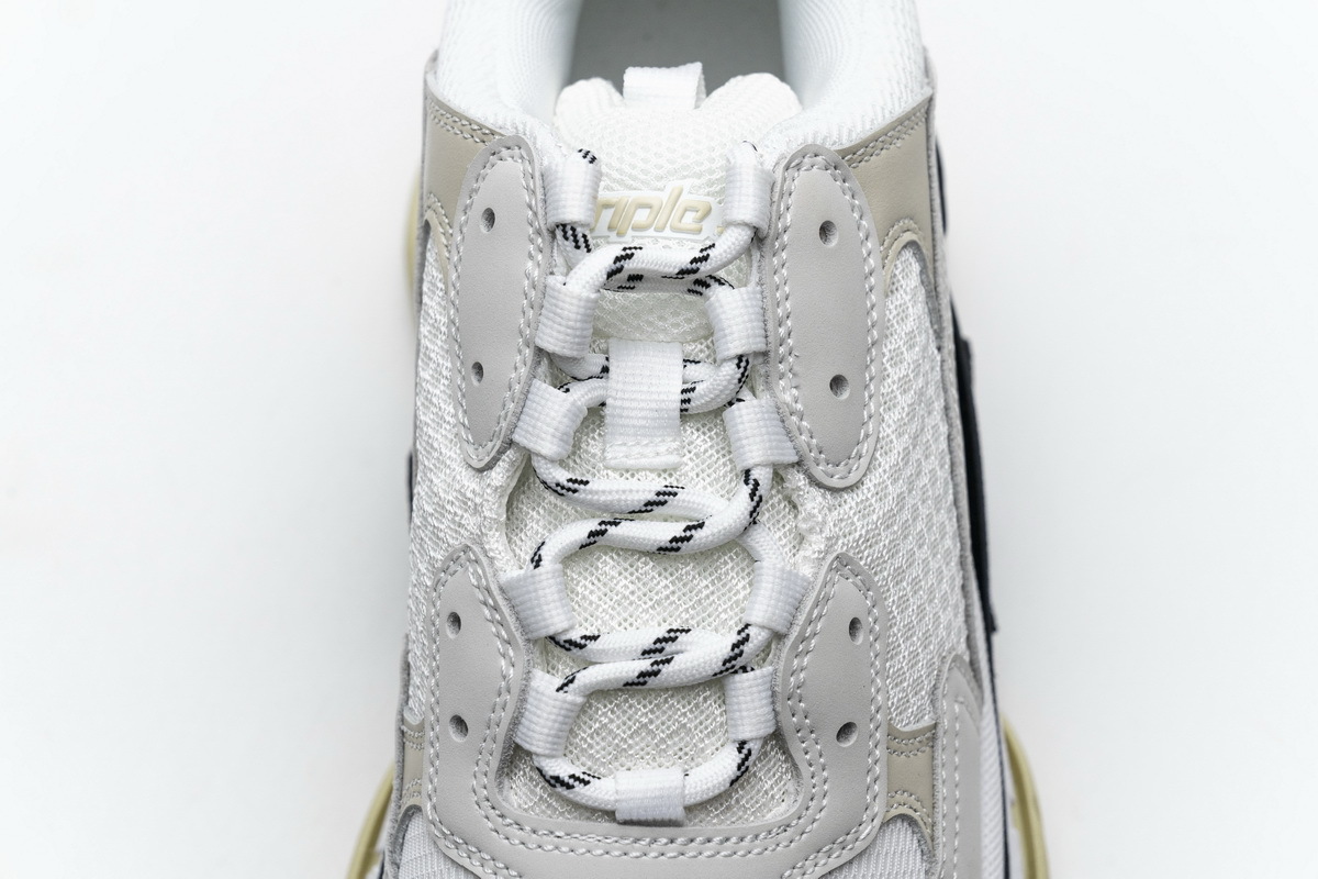 Coco Shoes Balenciaga Triple S White Dark Grey Red 541624 W06E2 1790 - Cocoshoesvip.net