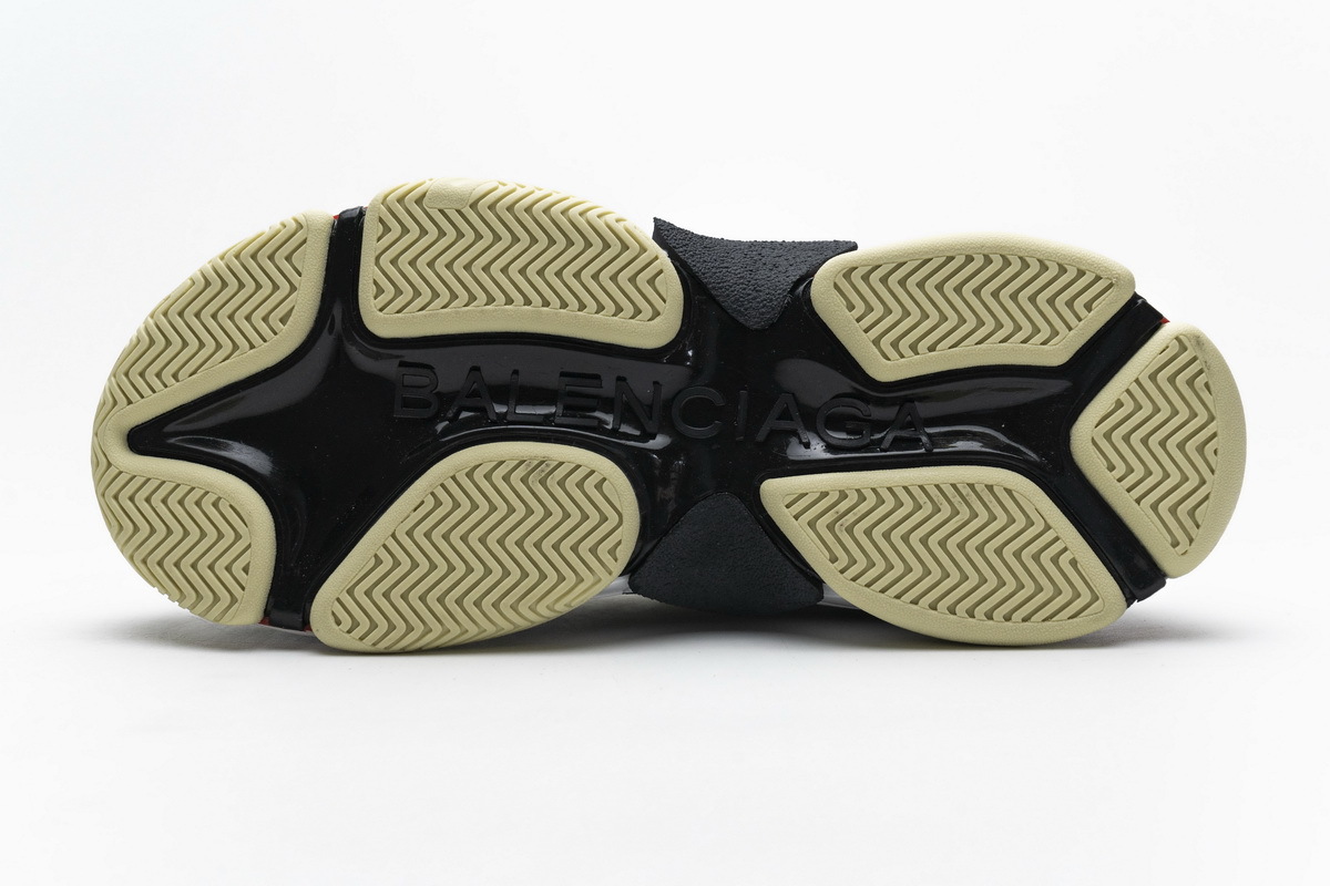 Coco Shoes Balenciaga Triple S White Dark Grey Red 541624 W06E2 1790 - Cocoshoesvip.net