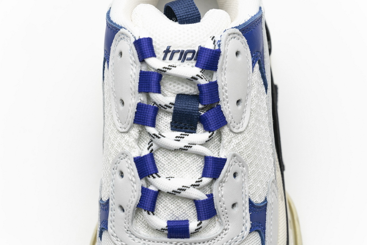 Coco Shoes Balenciaga Triple S Black Blue Violet 490672 W09O5 1005 - Cocoshoesvip.net