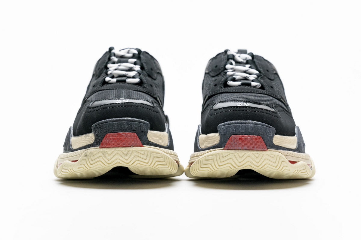 Coco Shoes Balenciaga Triple S Black White Red 483513 W06E1 1000 - Cocoshoesvip.net