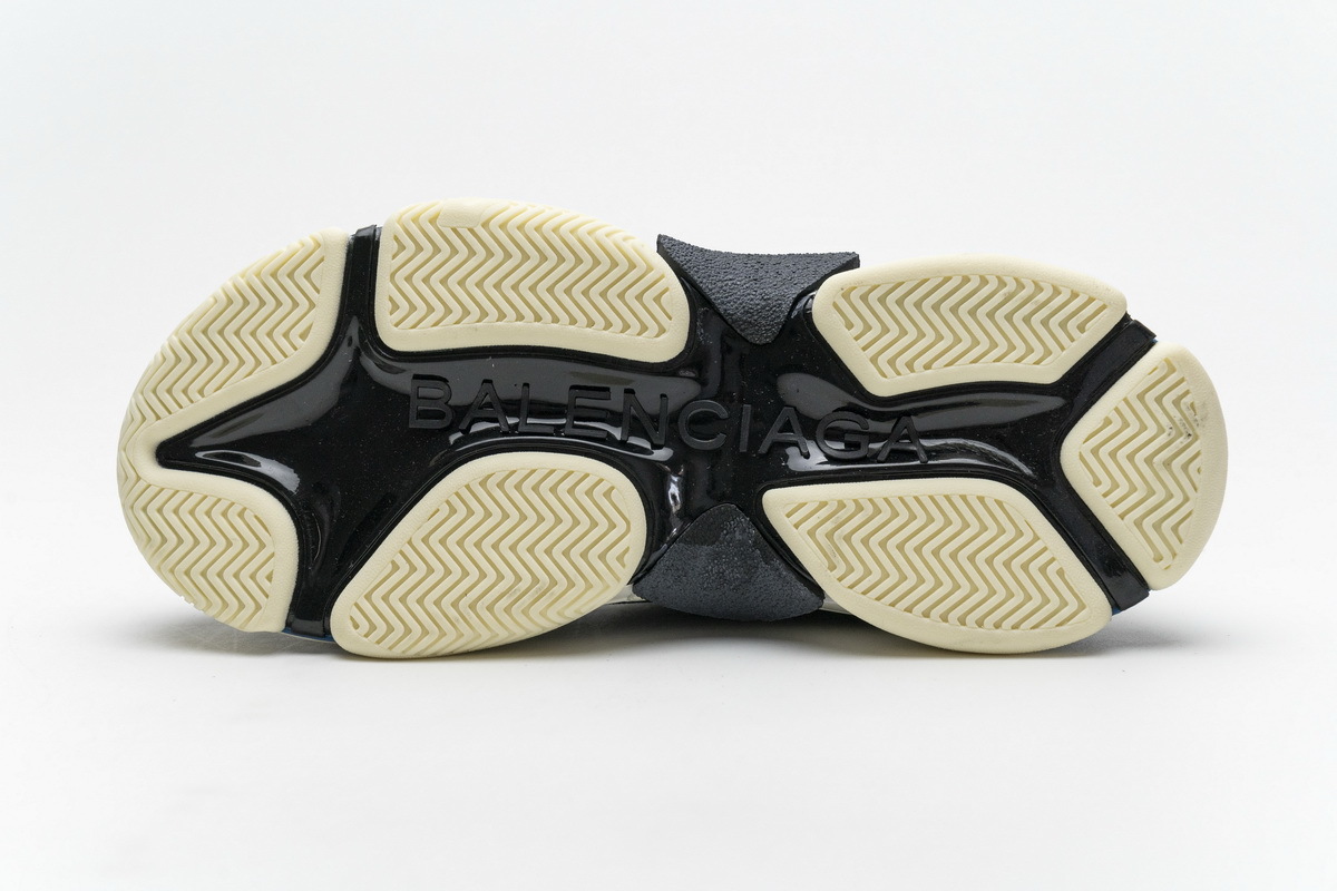 Coco Shoes Balenciaga Triple S Black Grey Blue 541624 W06E2 7080 - Cocoshoesvip.net