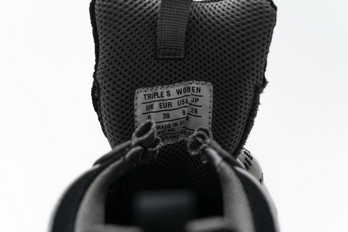 Coco Shoes Balenciaga Triple S Black Grey Silver 483546 W06F1 0841 - Cocoshoesvip.net