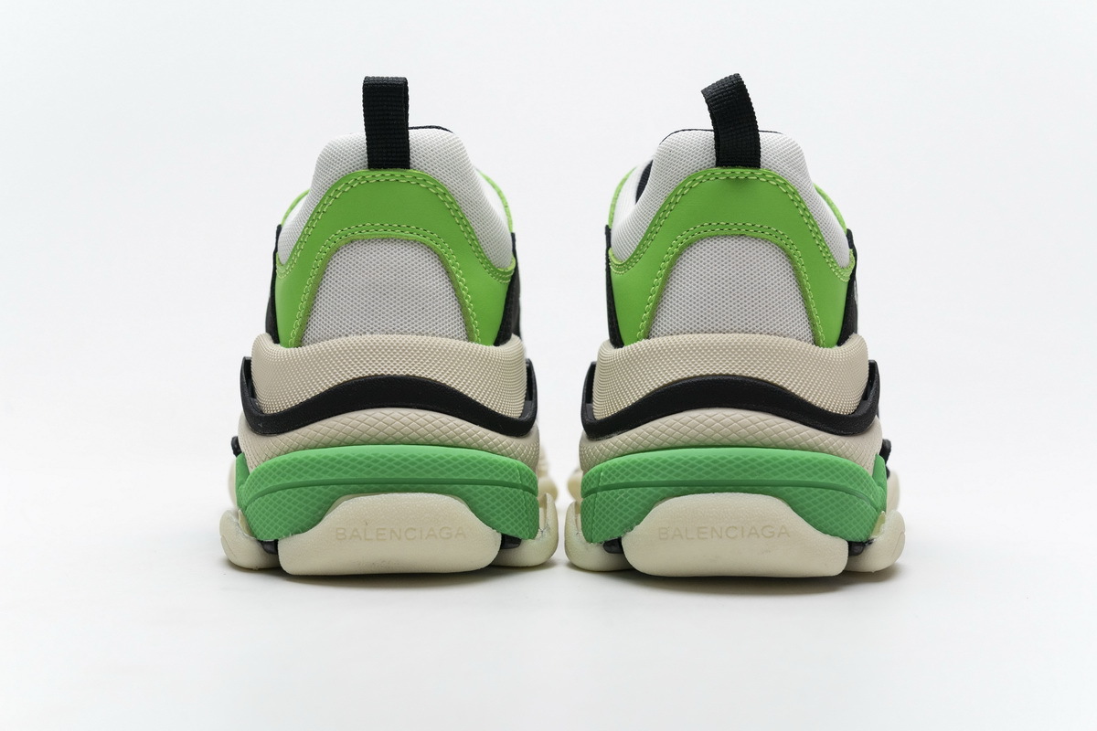 Coco Shoes Balenciaga Triple S White Green 483513 W06E1 1008 - Cocoshoesvip.net