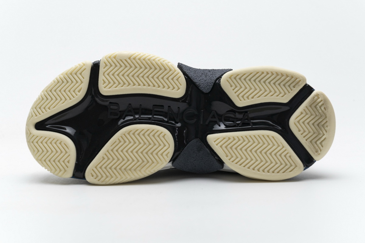 Coco Shoes Balenciaga Triple S Black Grey Blue 541624 W06E2 7282 - Cocoshoesvip.net