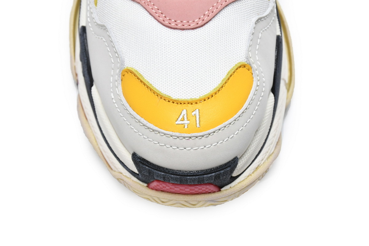 Coco Shoes Balenciaga Triple S Black Yellow Pink 490672 W09O5 9035 - Cocoshoesvip.net