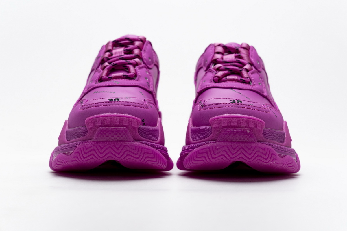 Coco Shoes Balenciaga Triple S Letter Pulm Powder 524039 W2FA1 7634 - Cocoshoesvip.net