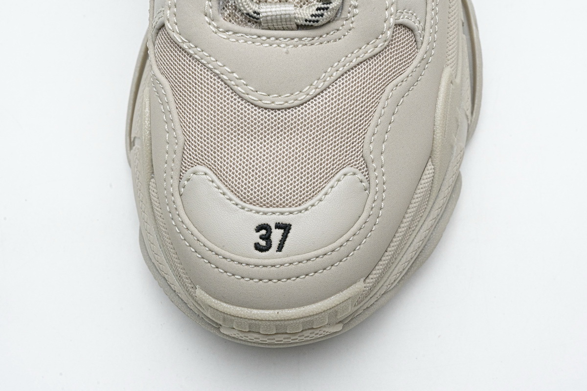 Coco Shoes Balenciaga Triple S Rice Ash 534737 W2FW1 - Cocoshoesvip.net