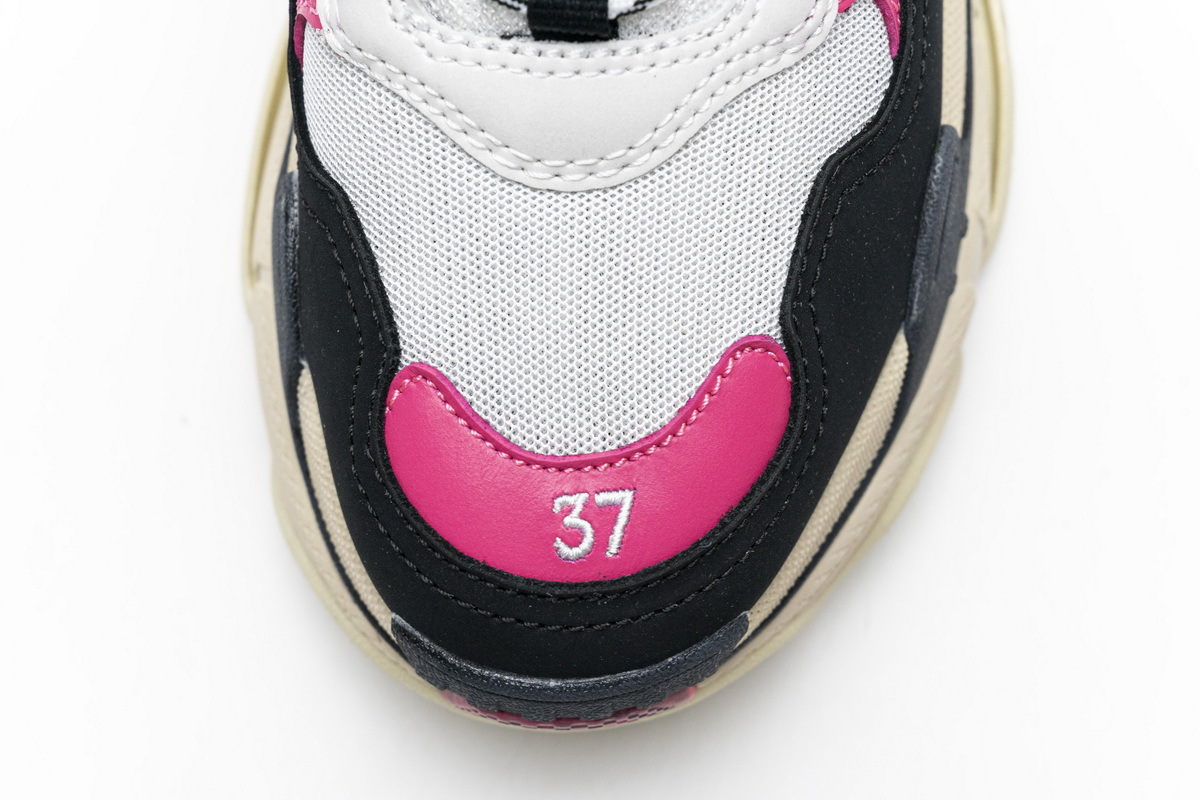 Coco Shoes Balenciaga Triple S Black Pink 483513 W06E8 8080 - Cocoshoesvip.net