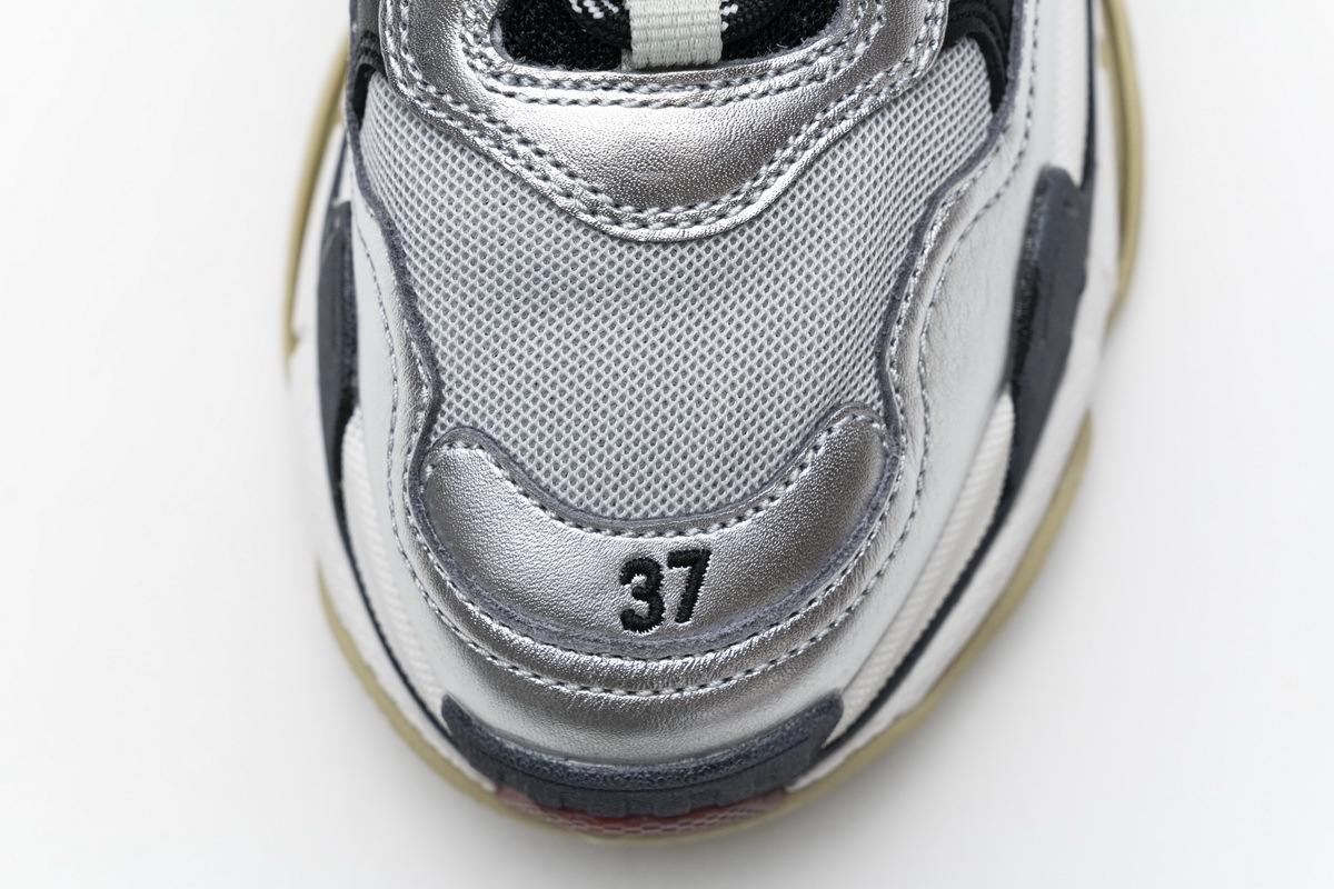 Coco Shoes Balenciaga Triple S Grey Silver 541624 W06E2 7320 - Cocoshoesvip.net