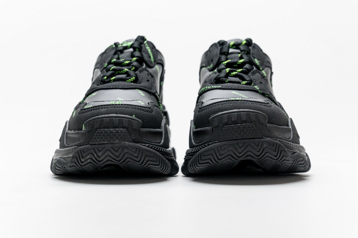 Coco Shoes Balenciaga Triple S Letter Fluorescent Yellow 524039 W2FA1 7633 - Cocoshoesvip.net