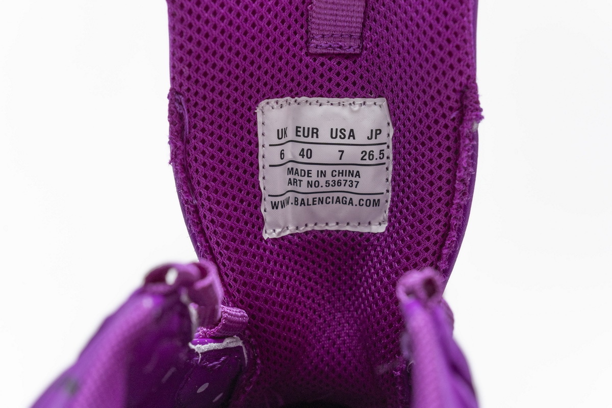 Coco Shoes Balenciaga Triple S Letter Plum Red 536737 W2FA1 9016 - Cocoshoesvip.net