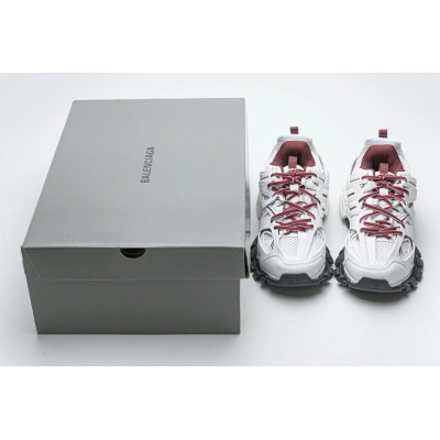 Balenciaga Track White Burgundy (Without LED) 542023 W3AC1 2050  02