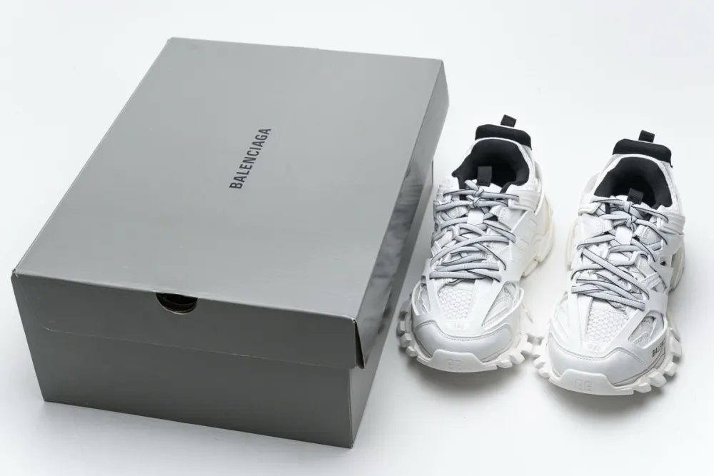 Coco Shoes Balenciaga Track White Black (Without LED) 542436 W3AC1 9010 - Cocoshoesvip.net