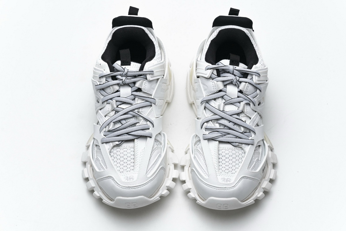 Coco Shoes Balenciaga Track White Black (Without LED) 542436 W3AC1 9010 - Cocoshoesvip.net