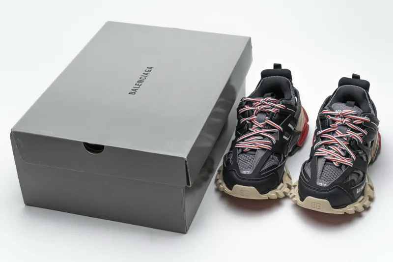 Coco Shoes Balenciaga Track Black Red (Without LED) 542436 W1GB1 1000 - Cocoshoesvip.net