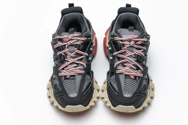 Coco Shoes Balenciaga Track Black Red (Without LED) 542436 W1GB1 1000 - Cocoshoesvip.net