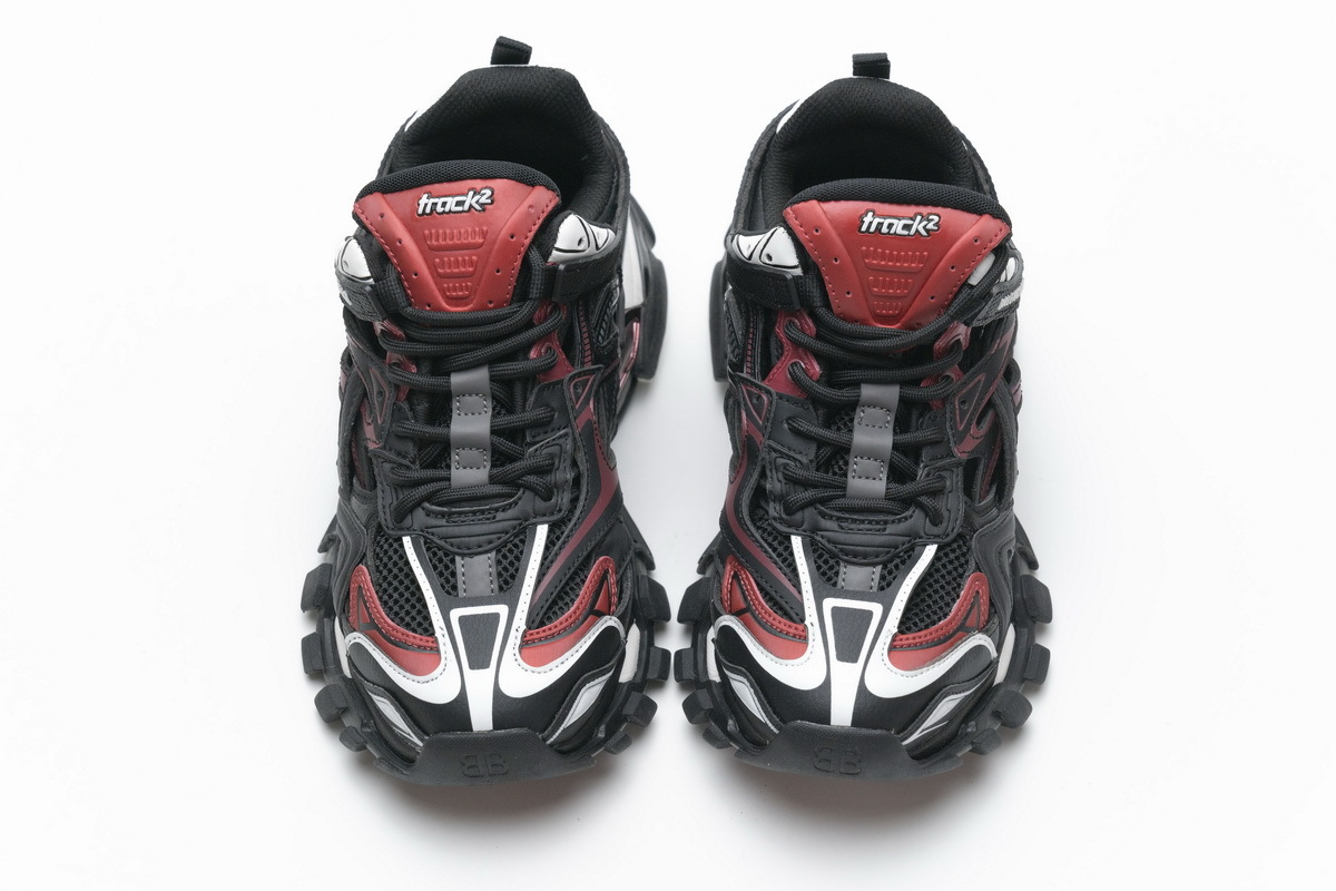 Coco Shoes Balenciaga Track.2 Sneaker Burgundy 568615 W2GN3 6000 - Cocoshoesvip.net