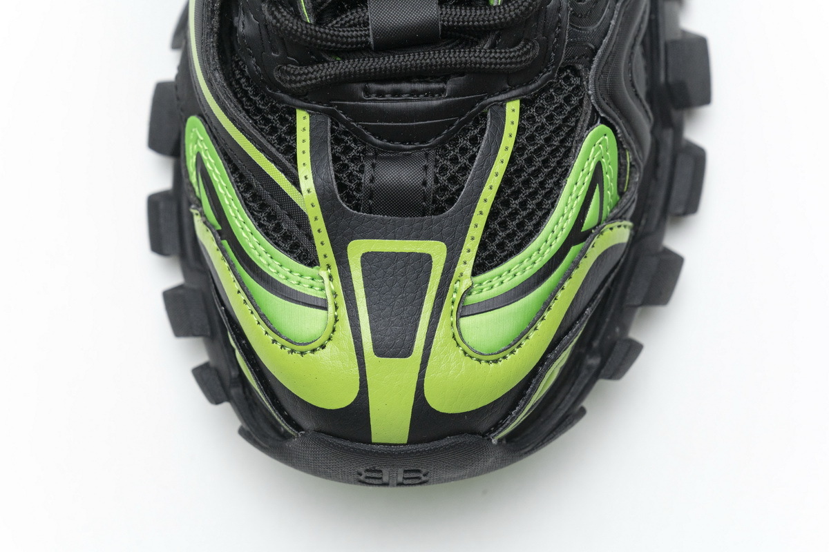 Coco Shoes Balenciaga Track.2 Sneaker Black Green 568615 W2GN1 1012 - Cocoshoesvip.net
