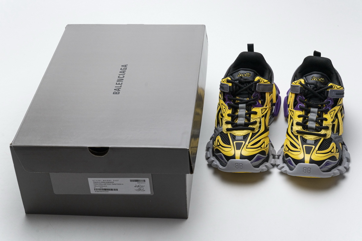 Coco Shoes Balenciaga Track.2 Sneaker Yellow Black 570391 W2GN1 2027 - Cocoshoesvip.net
