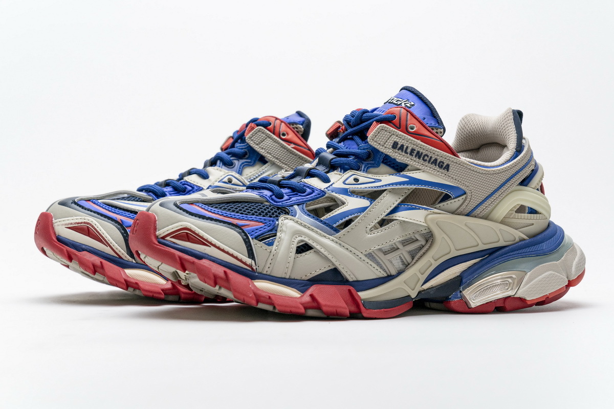 Coco Shoes Balenciaga Track.2 Sneaker Beige Blue 570391 W2GN2 8570 - Cocoshoesvip.net