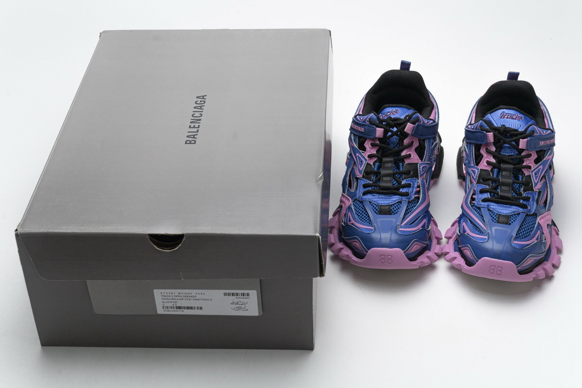 Coco Shoes Balenciaga Track.2 Sneaker Blue Pink 570391 W2GN3 4050 - Cocoshoesvip.net