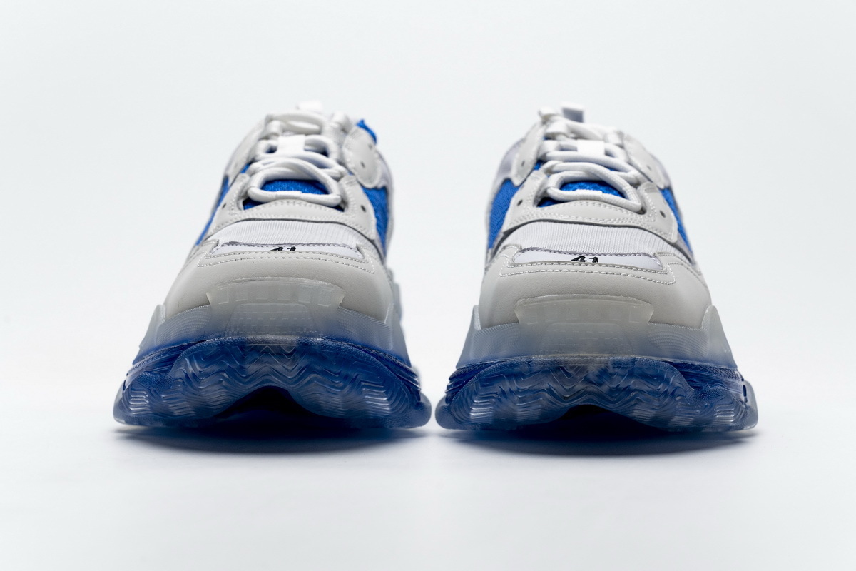 Coco Shoes Balenciaga Triple S White Blue 541624 W09E1 1772 - Cocoshoesvip.net