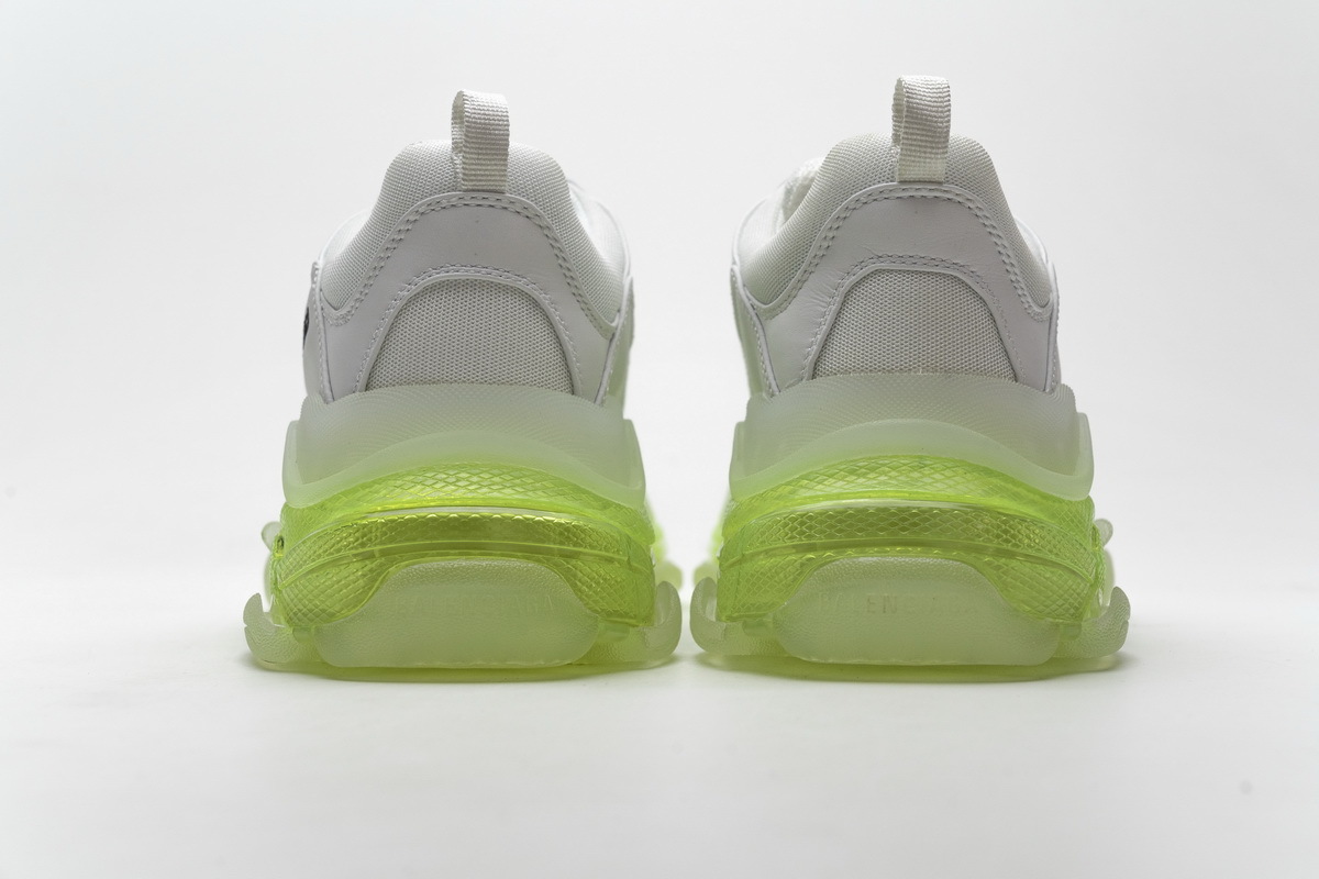 Coco Shoes Balenciaga Triple S White Green 544351 W09E1 1331 - Cocoshoesvip.net