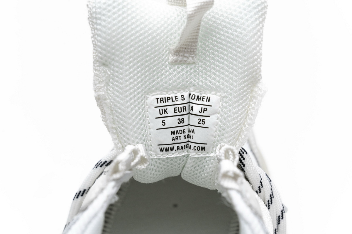 Coco Shoes Balenciaga Triple S White 544351 W09E1 9000 - Cocoshoesvip.net