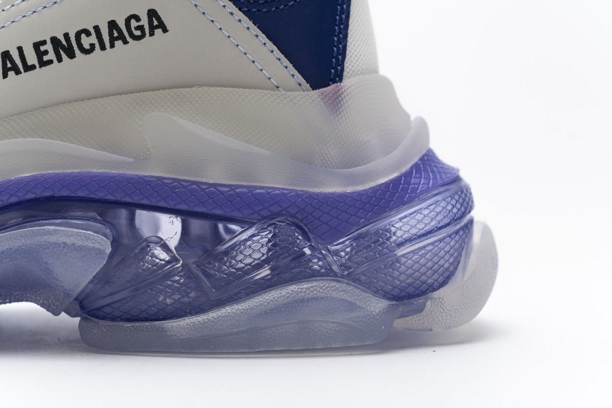 Coco Shoes Balenciaga Triple S White Purple 544351 W09E1 1322 - Cocoshoesvip.net