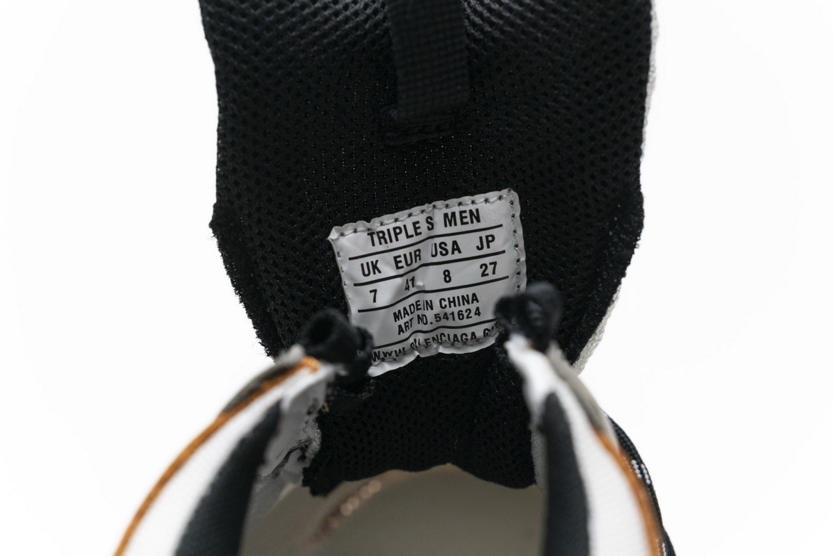 Coco Shoes kicks Balenciaga Triple S Black Orange 541624 W09E1 1766 - Cocoshoesvip.net