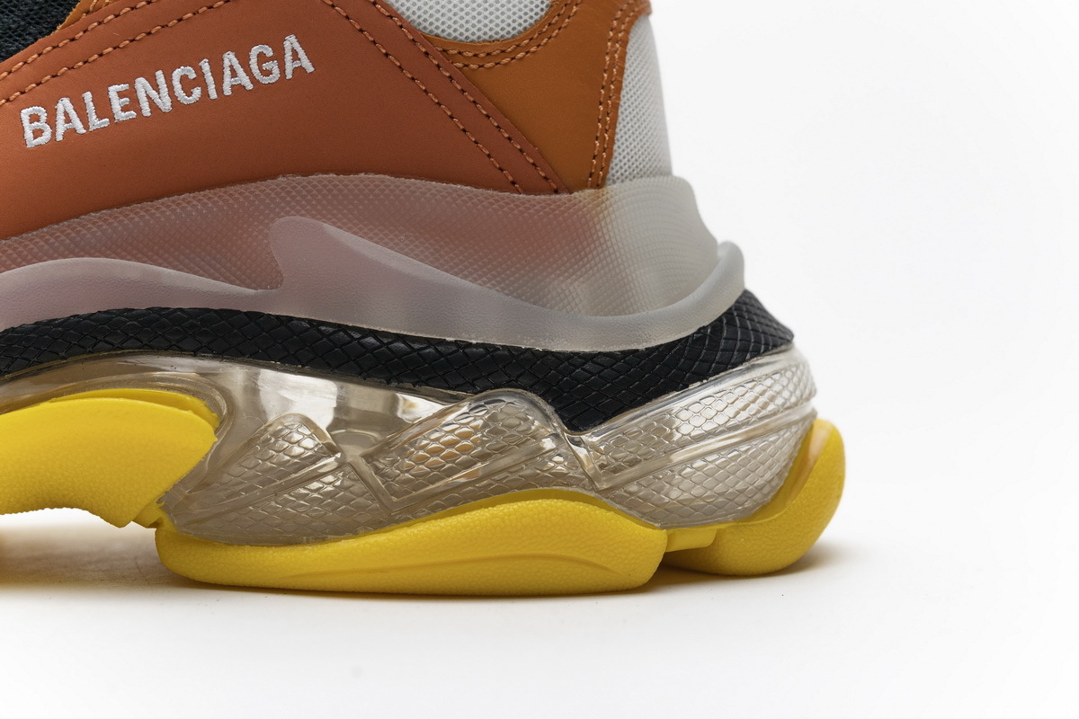 Coco Shoes kicks Balenciaga Triple S Black Orange 541624 W09E1 1766 - Cocoshoesvip.net