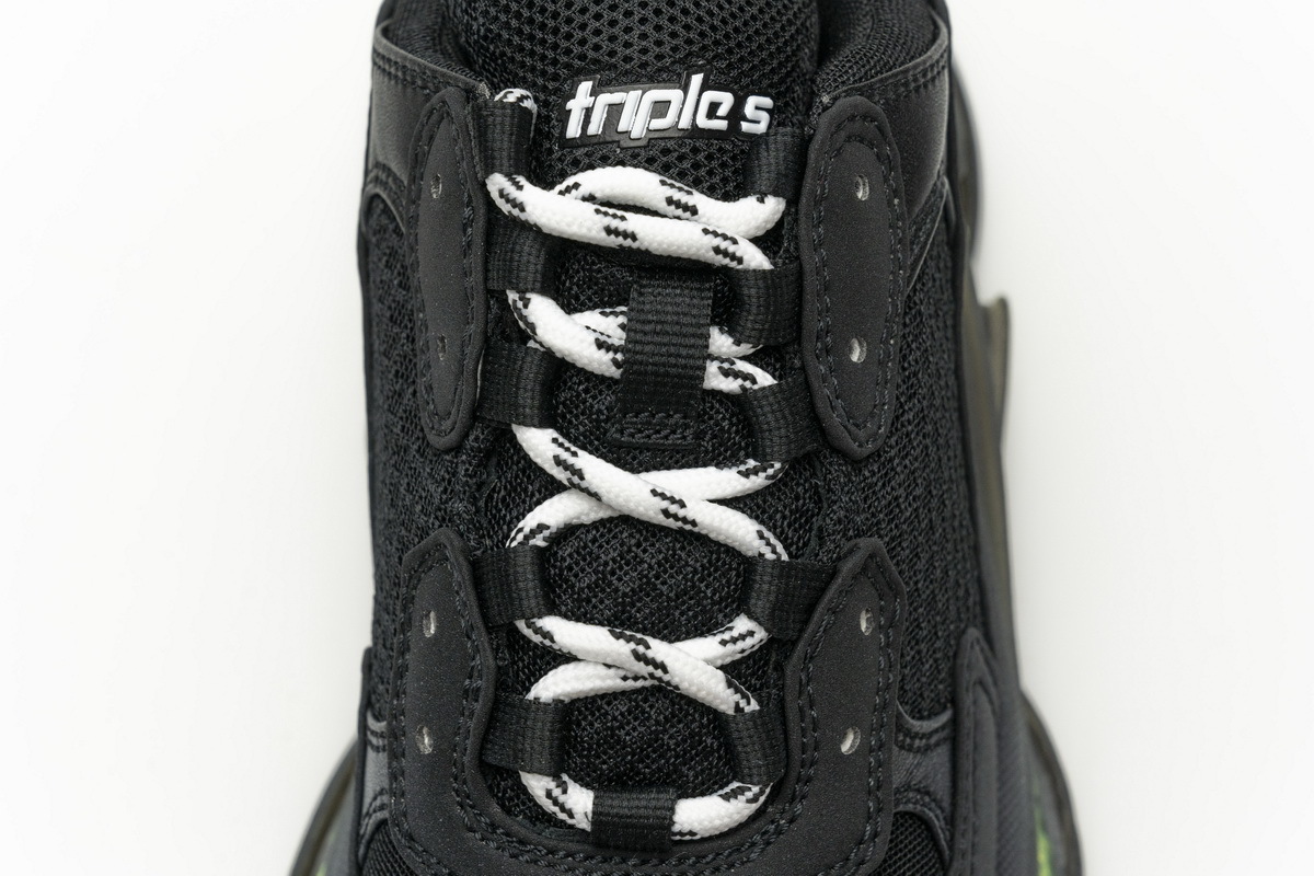 Coco Shoes Balenciaga Triple S Black Green 541624 W09O1 2140 - Cocoshoesvip.net