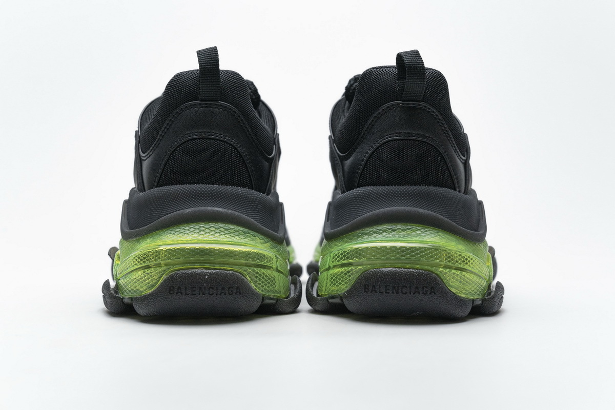Coco Shoes Balenciaga Triple S Black Green 541624 W09O1 2140 - Cocoshoesvip.net