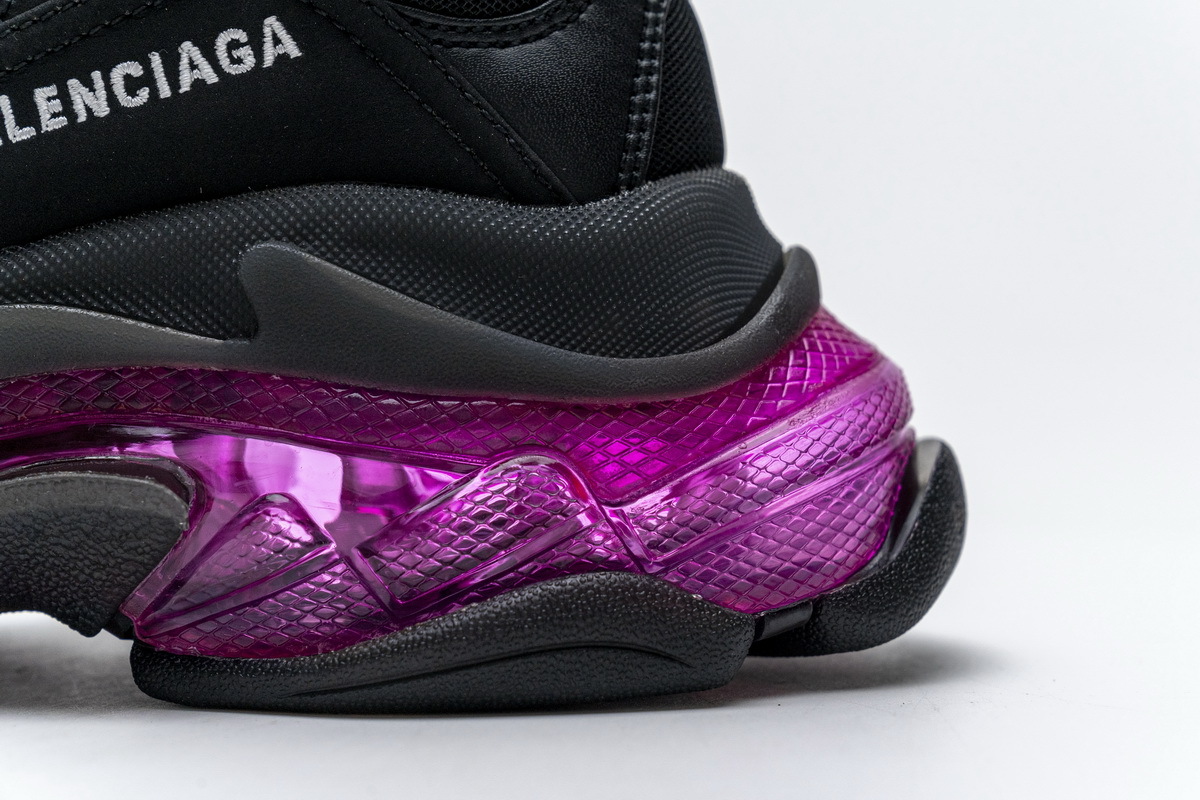 Coco Shoes Balenciaga Triple S Black Plum Red 544351 W09O1 0829 - Cocoshoesvip.net