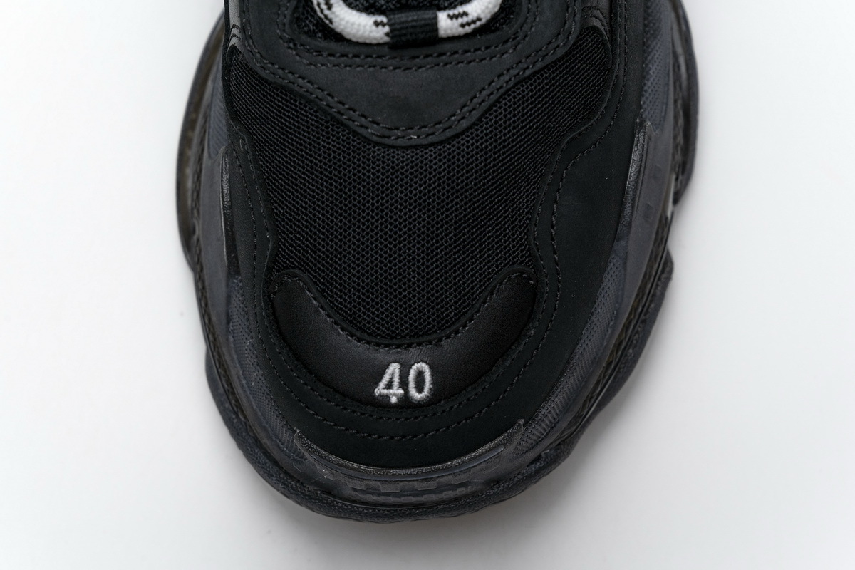 Coco Shoes Balenciaga Triple S Clear Sole Black 541624 W09O1 1000 - Cocoshoesvip.net