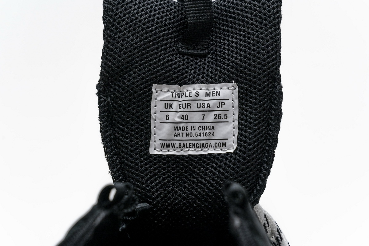 Coco Shoes Balenciaga Triple S Clear Sole Black 541624 W09O1 1000 - Cocoshoesvip.net