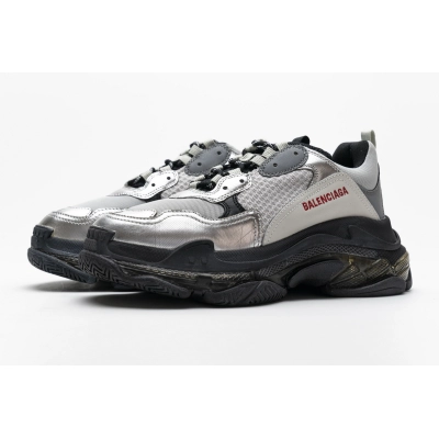 Balenciaga Triple S Black Silver 541624 W09E1 7320 01