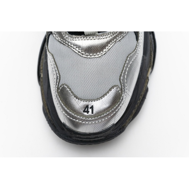 Coco Shoes Balenciaga Triple S Black Silver 541624 W09E1 7320 - Cocoshoesvip.net