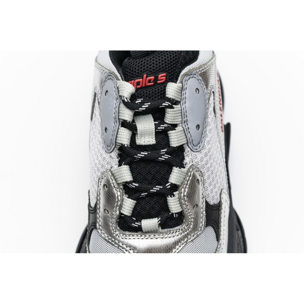 Coco Shoes Balenciaga Triple S Black Silver 541624 W09E1 7320 - Cocoshoesvip.net