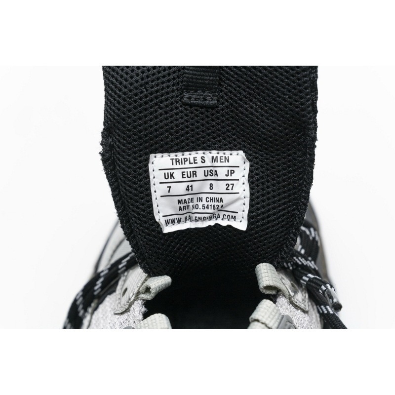 Coco Shoes Balenciaga Triple S Black Silver 541624 W09E1 7320 - Cocoshoesvip.net